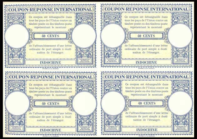 CRI Indochine 4F bloc de 4